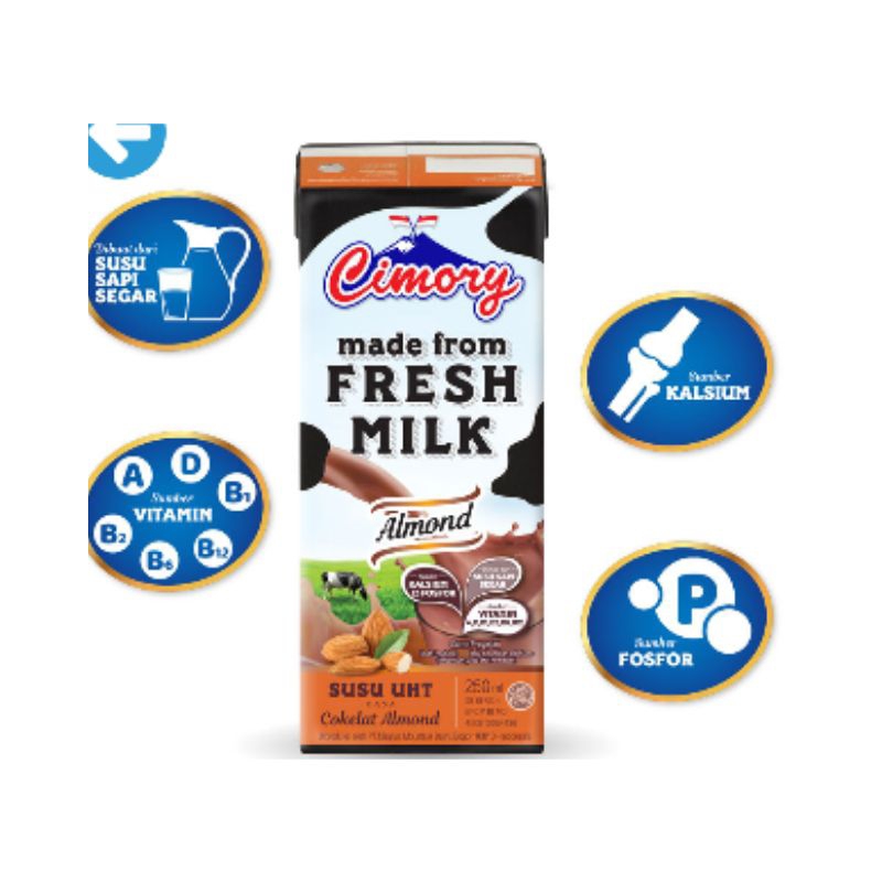 

Cimory Susu UHT Freshmilk 250 Ml Almond INSTAN SAMEDAY