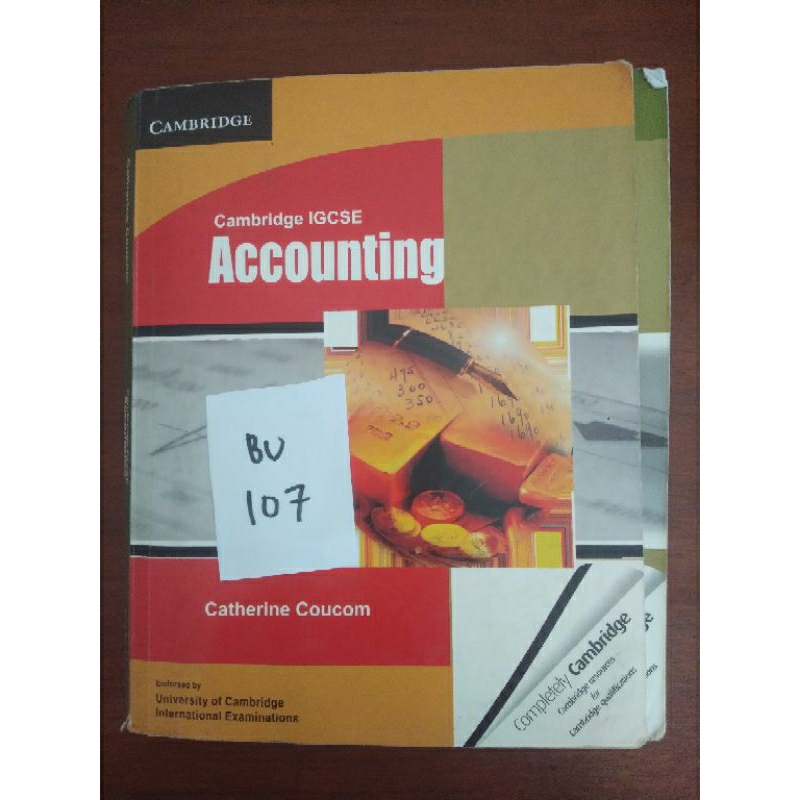 

CAMBRIDGE IGCSE ACCOUNTING KELAS 10(BU107)