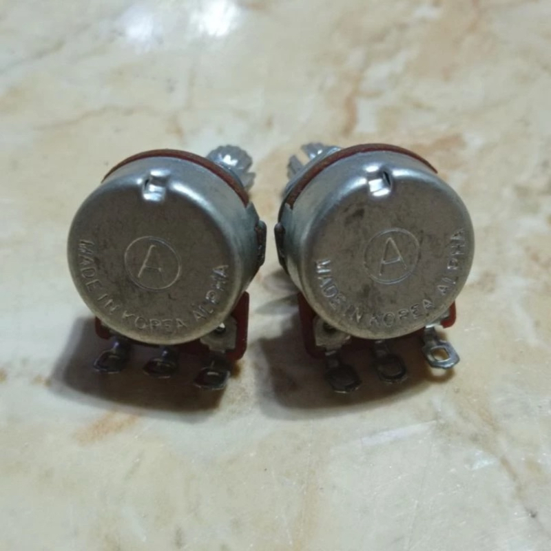 Potensio Gitar 500K Alpha Korea Original Bukan Aplus