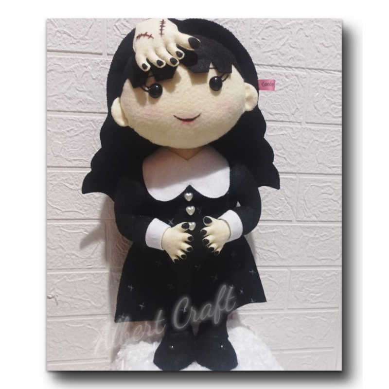 wandinha/boneka Wednesday Addams/boneka karakter/Wednesday Addams