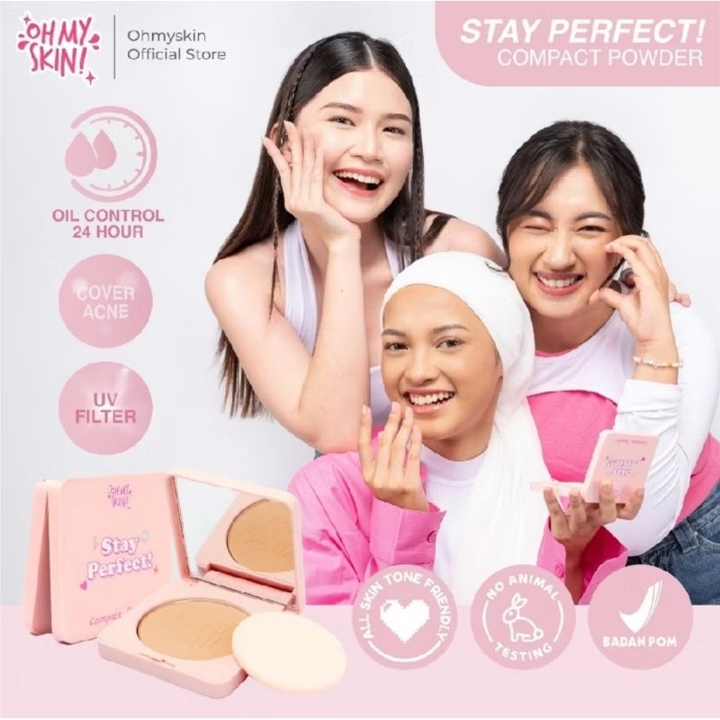 OHMYSKIN Stay Perfect Compact Powder