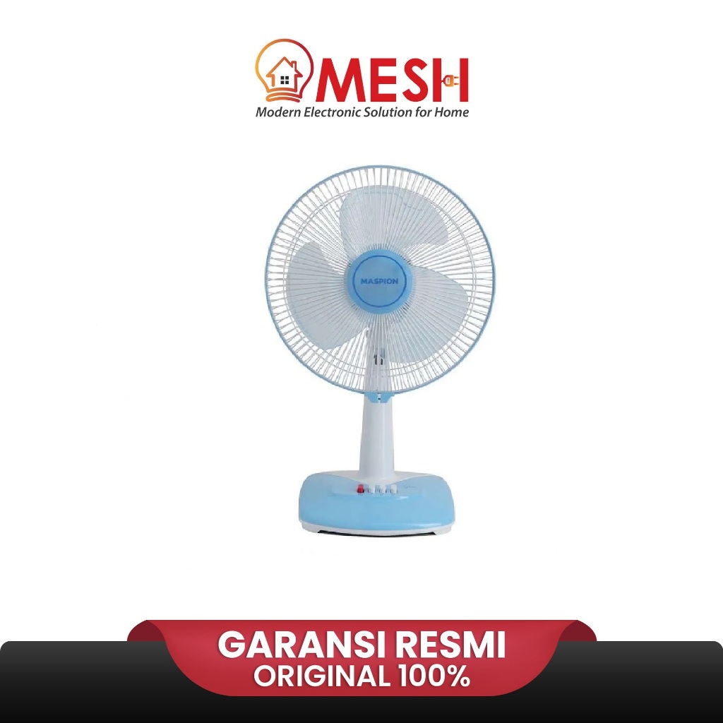 Maspion Desk Fan 12 inch Biru - EF309 Original New Arrival Baru Kipas Pendingin Ruangan EF 309 EF-30