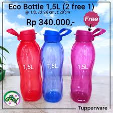 Tupperware eco botol kapasitas 1.5 liter botol minum dewasa