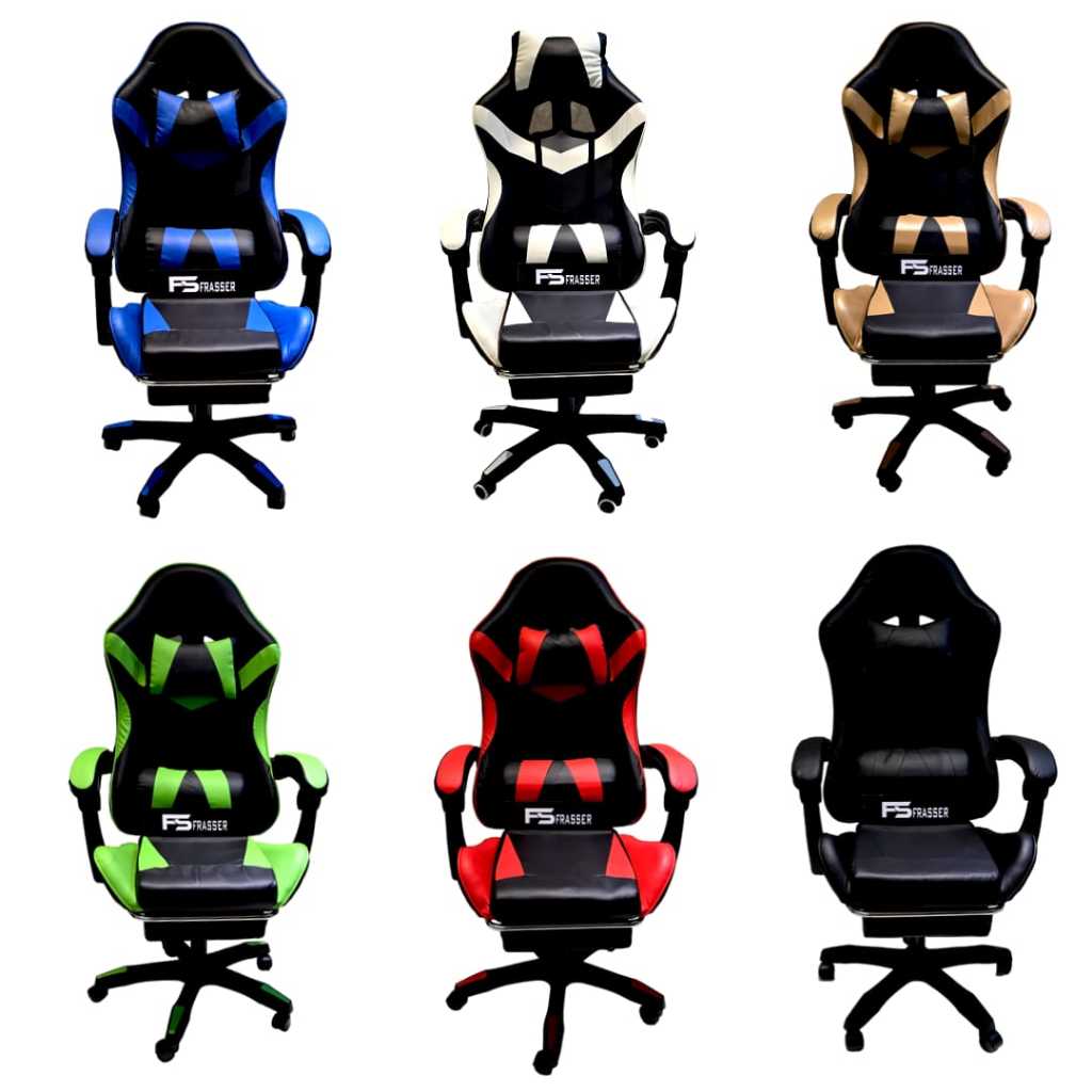 Frasser Kursi Gaming Gamer Kantor Direktur Kursi Kerja Hidrolik Putar Ergonomis KRSGM 01