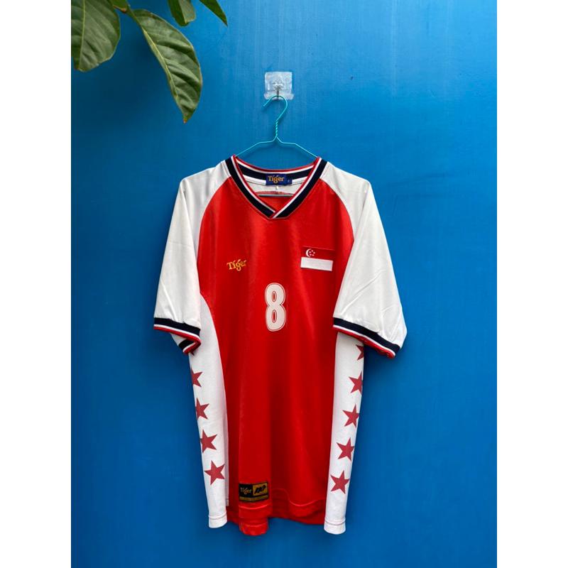 Jersey/Kaos Bola Original Vintage/Rare Singapura Home 2004 Piala Tiger #Alam Shah 8
