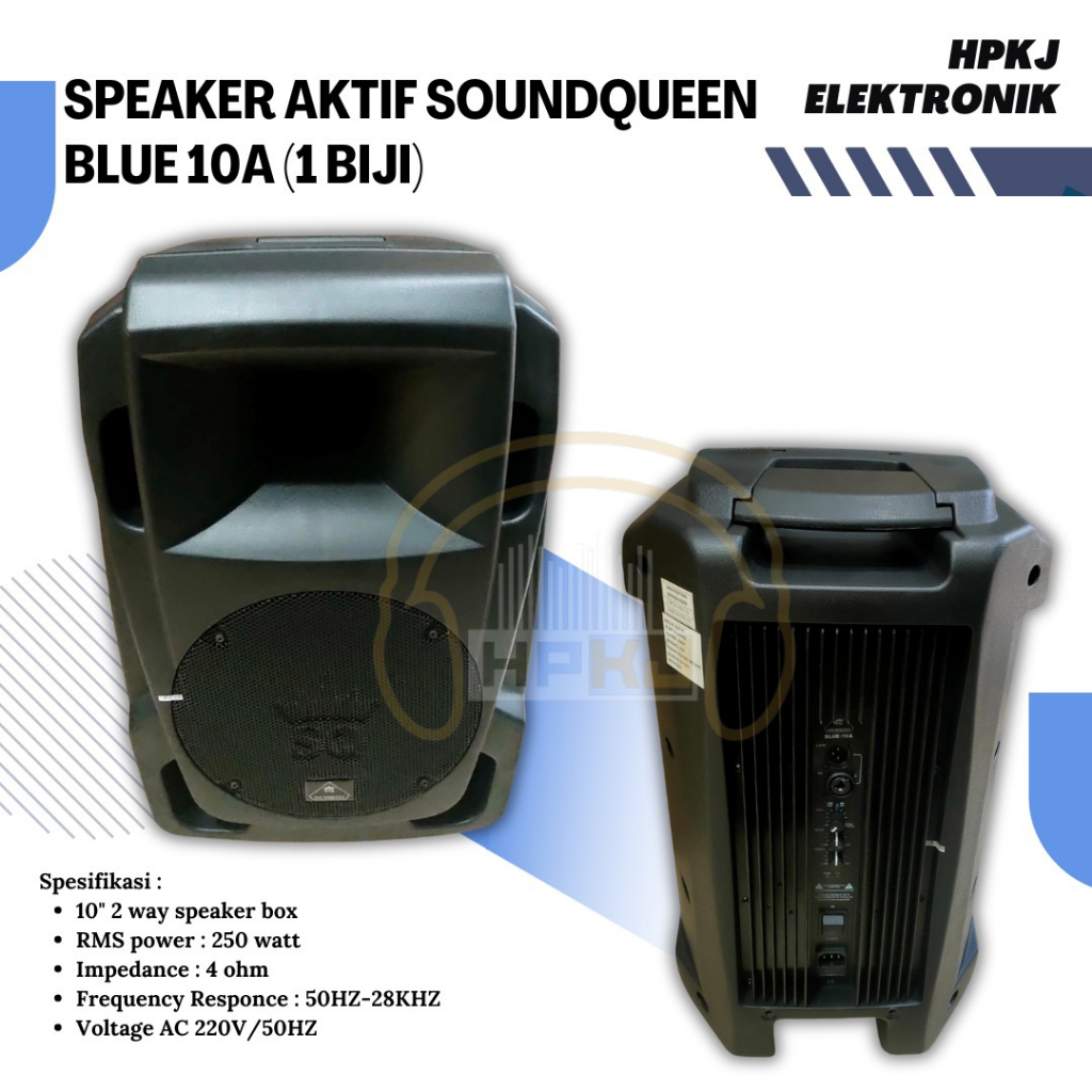 SPEAKER AKTIF SOUND QUEEN BLUE 10 A Speaker Aktif 10 inch Soundqueen SQ Blue 10A