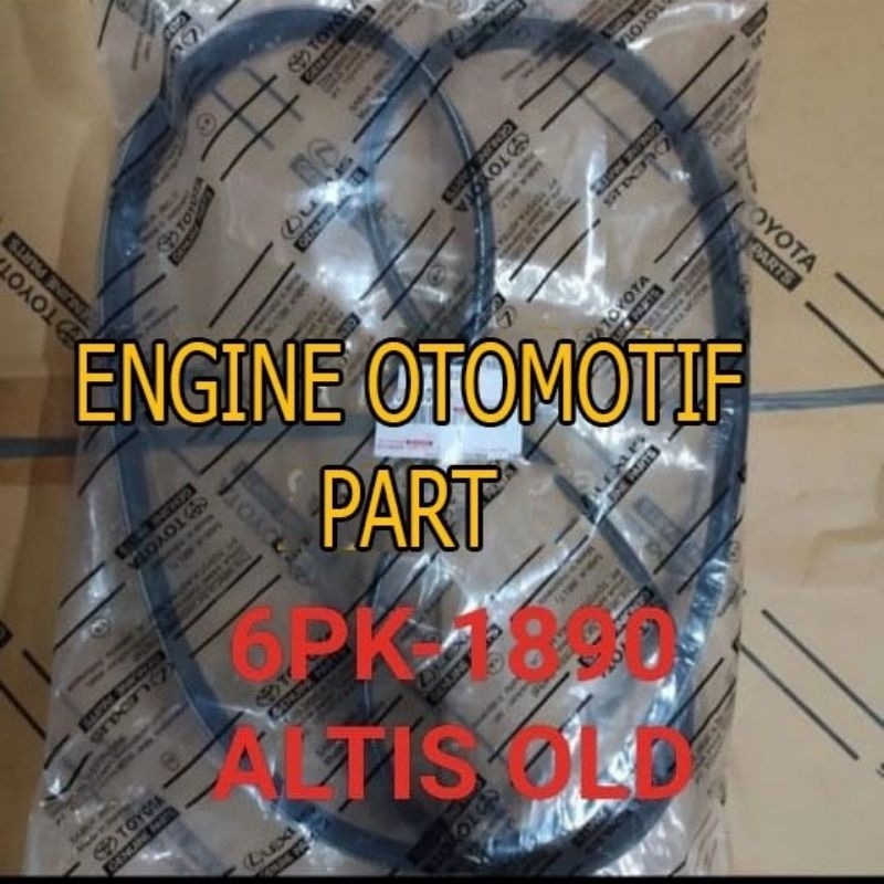 FAN VAN V BELT TALI KIPAS 6PK1890 TOYOTA ALTIS OLD LAMA 6PK-1890