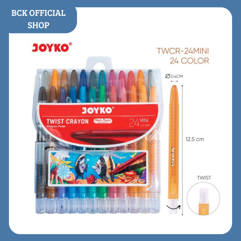 

Crayon Putar / Krayon Putar Joyko TWCR-24Mini (Set)