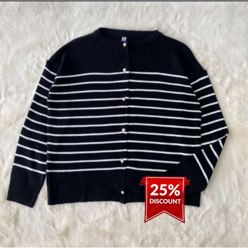 RMM rajut kancing depan cardigan kancing over size top terbaru