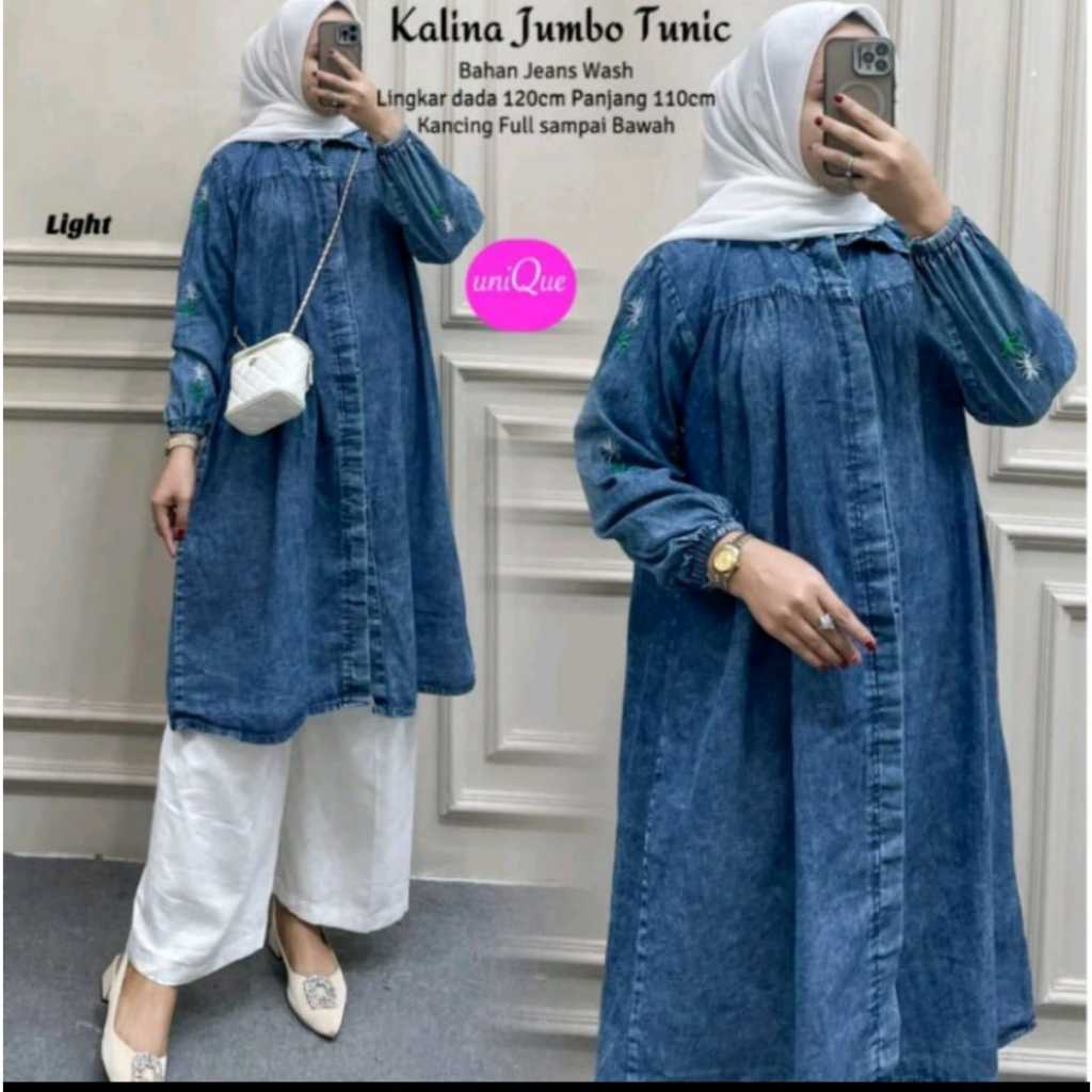 KALINA Tunik Jumbo Jeans tunik jeans jumbo