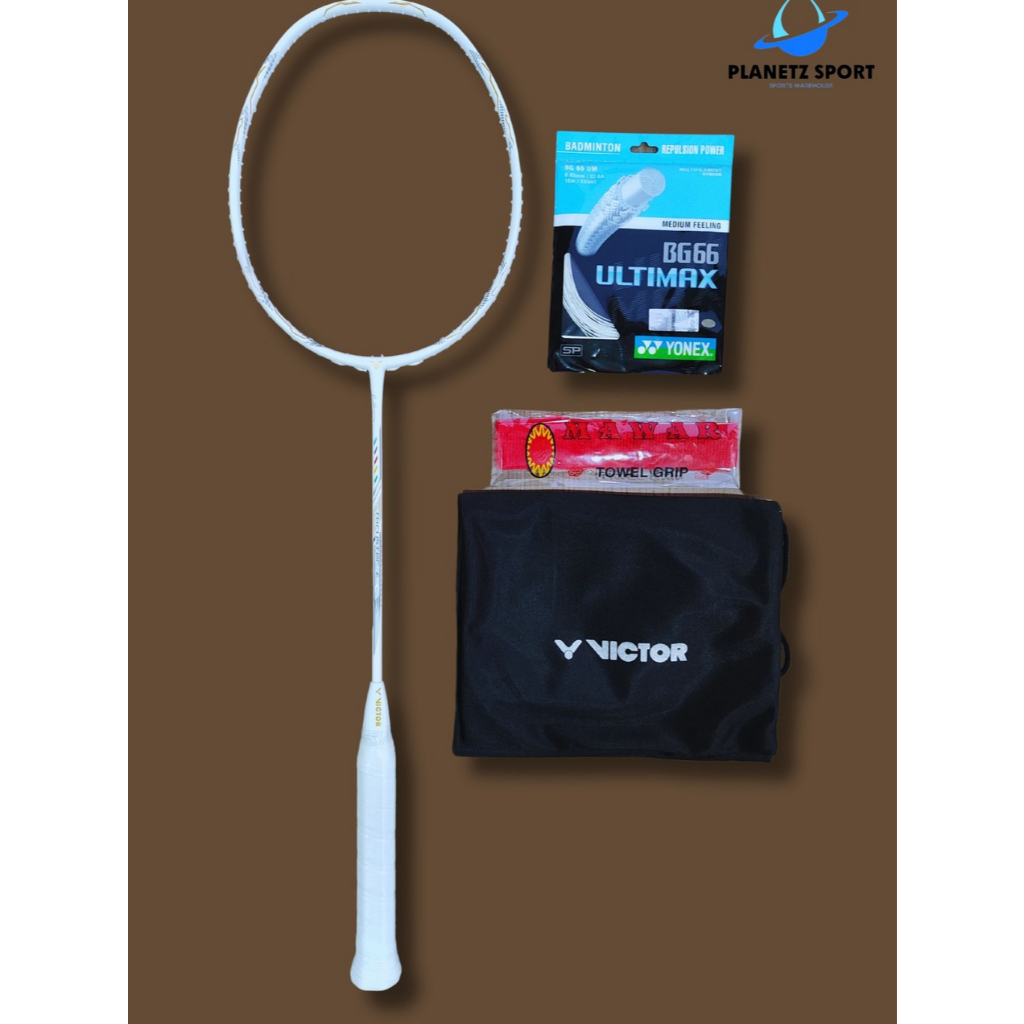 Raket Badminton Victor Thruster F Putih