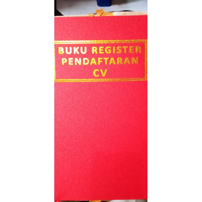 

BUKU REGISTER PENDAFTARAN CV