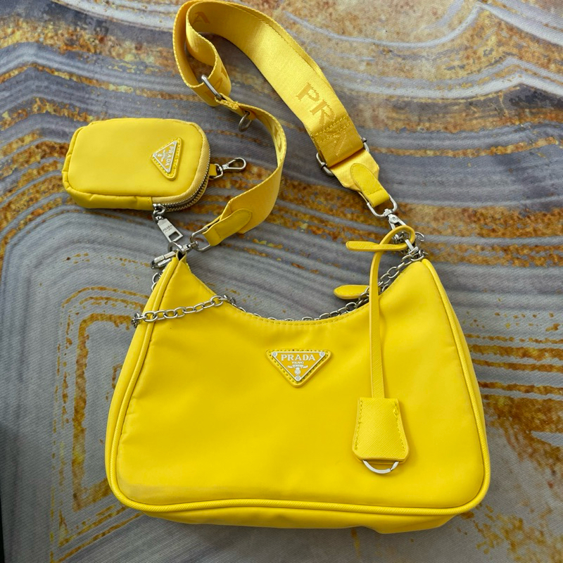 (SUDAH LAKU TERJUAL) Predong Prada Miror Nylon Bag Lucu Tas Nilon
