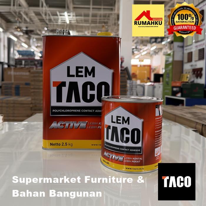 LEM TACO ACTIVE KUNING - LEM SERBAGUNA - LEM KUNING - LEM TACO AKTIF - 600GR - TACO