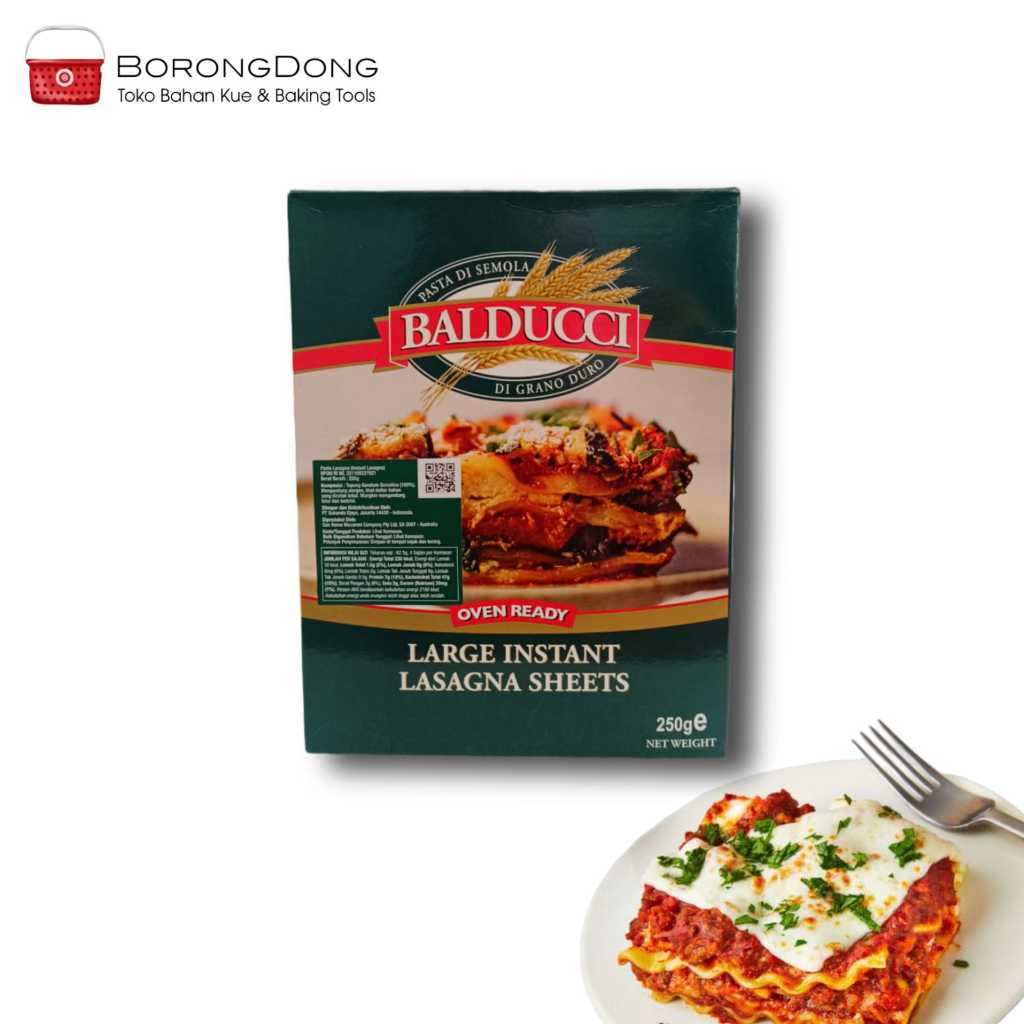 

Balducci Large Instant Lasagna Sheets 250gr / Kulit Lasagna
