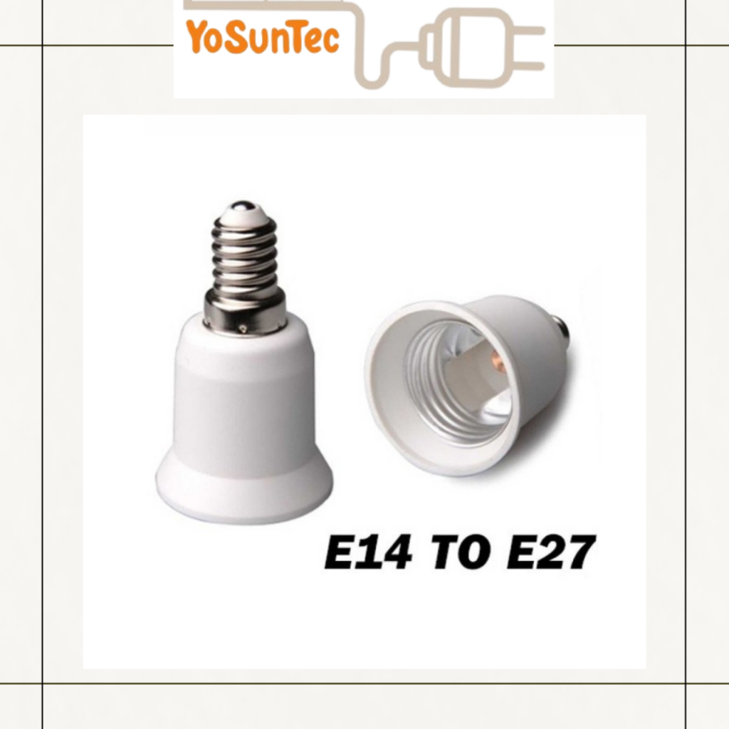 Konverter Lampu Fitting E14 to Fitting E27 / E 27 to E 14 Fiting Lampu
