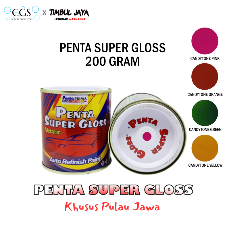 Cat Penta CANDYTONE PINK 200 gram / cat motor candy pink / penta candy pink / penta super gloss