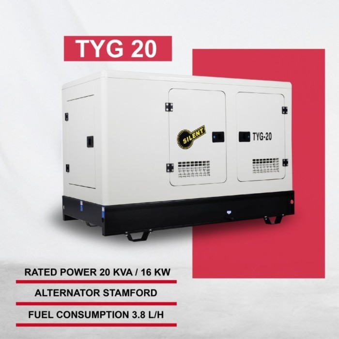 Genset Silent 20 KVA Yanmar Tsuzumi Japan Technology / Genset Original Engine Yanmar Genset Diesel S