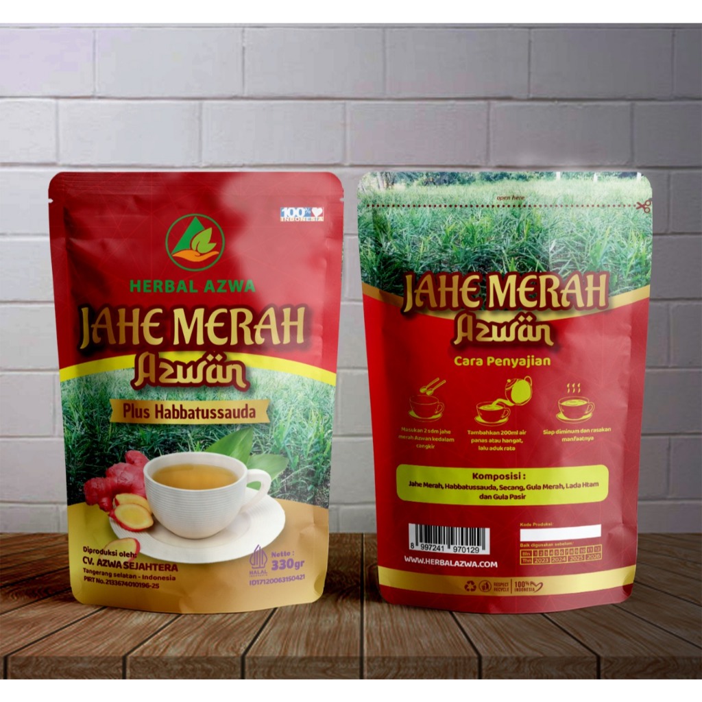 

Jahe merah azwan instan 330 G