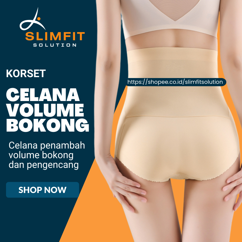 Korset Celana Pelangsing Pengecil Perut Pengangkat Pantat Busa Palsu KORSET BOKONG Busa Sot Celana D