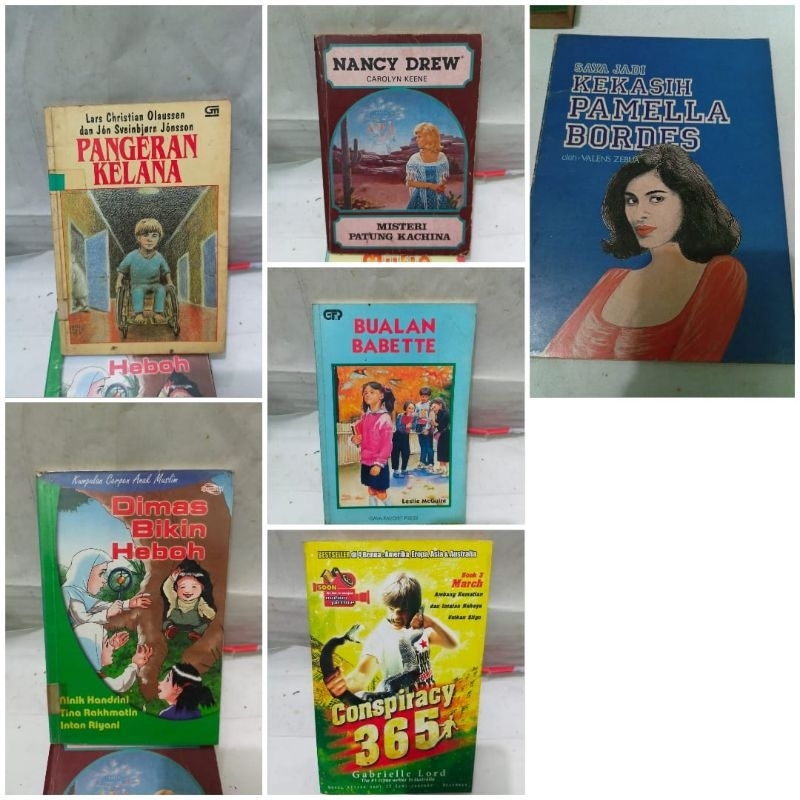 Novel Kekasih Pamela Bordes /  Bualan babette / Pangeran kelana / Conspiracy 365 / Misteri patung ka