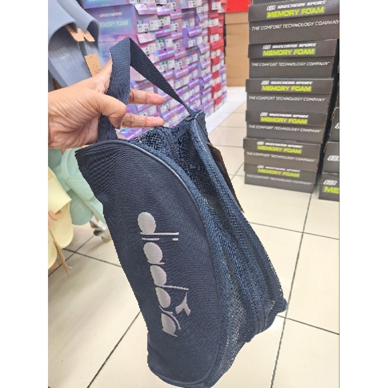 tas sepatu diadora original tempat sepatu shoes bag diadora GREY