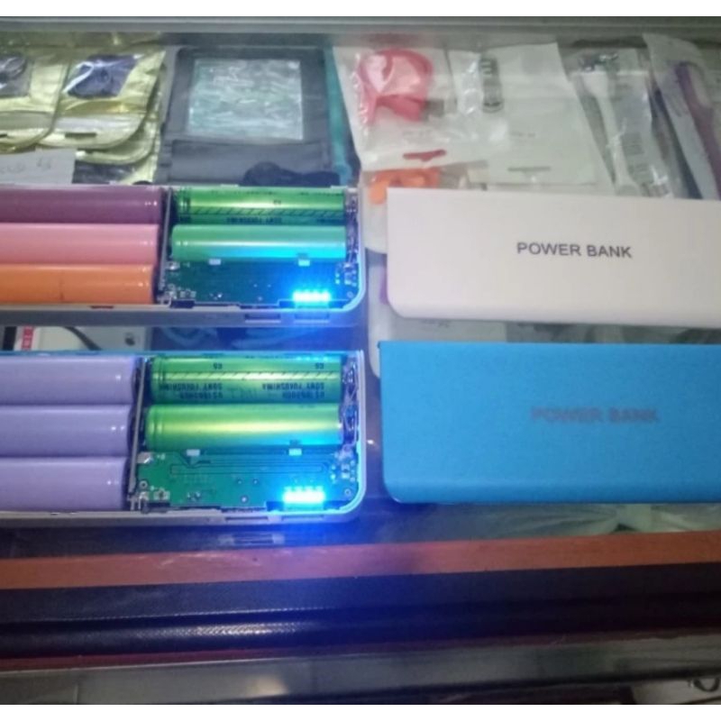 KIT MODUL + CASE POWERBANK 5 SLOT 18650 2 OUTPUT