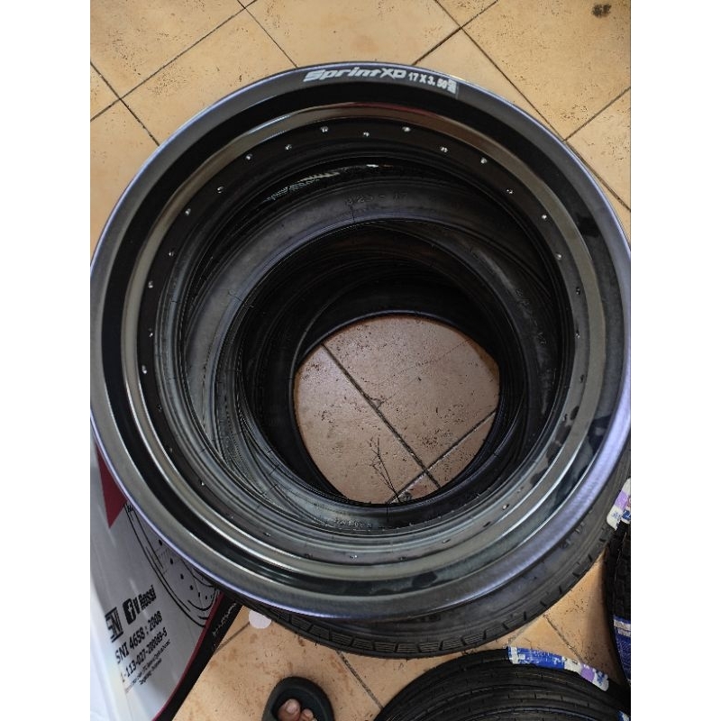 velg 350-17 vrossi sprint xd (hole 32) hitam glossy