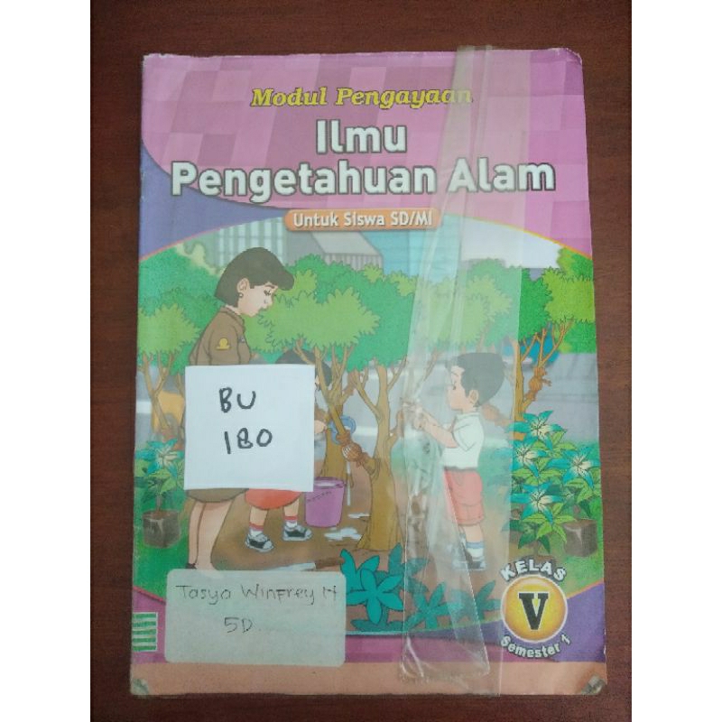 

ILMU PENGETAHUAN ALAM UNTUK SISWA SD/MI KELAS V(BU180)