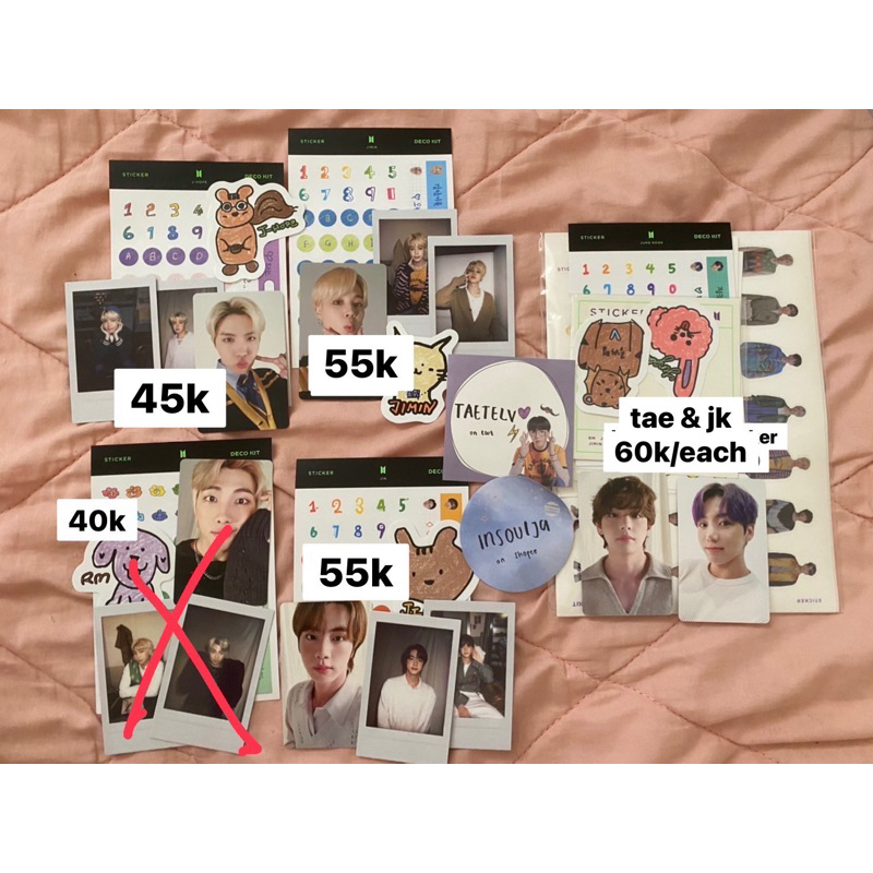 Photocard BTS DECO KIT member set