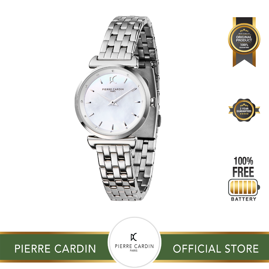 Pierre Cardin Watch CF.0812.SJ.1, Pantheon Celeste Womens, 30 mm - Jam Tangan Wanita