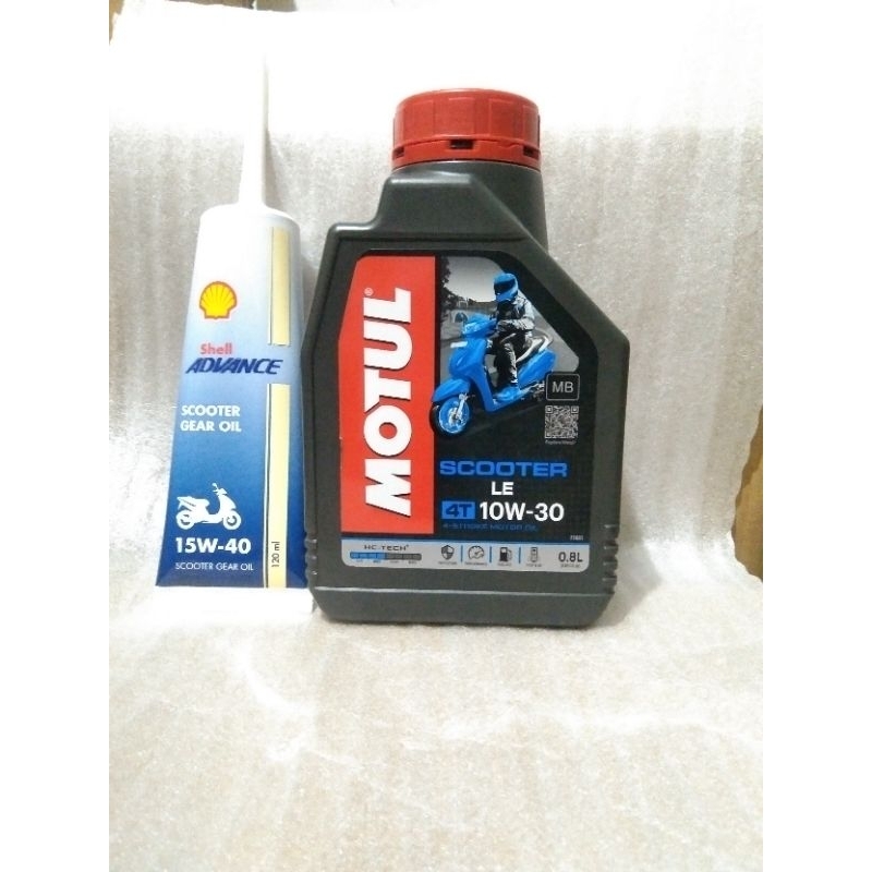 PAKET OLI MESIN+OLI GARDAN MOTUL MATIC 0,8L ORIGINAL 100%