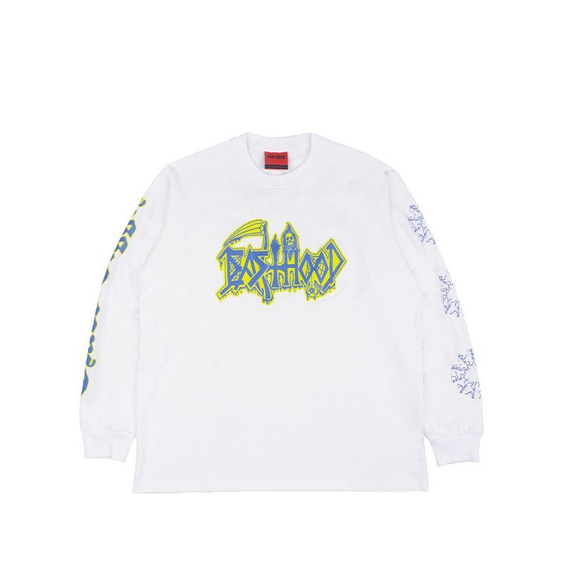 Easthood Deathh Kaos Lengan Panjang Putih