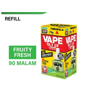 Obat nyamuk Vape Liquid Refill 90 malam Fruity Fresh