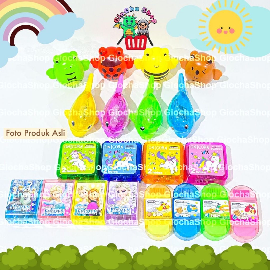 

RAUTAN PENSIL - OROTAN PENSIL KARAKTER - ALAT PERUNCING PENSIL 2IN1