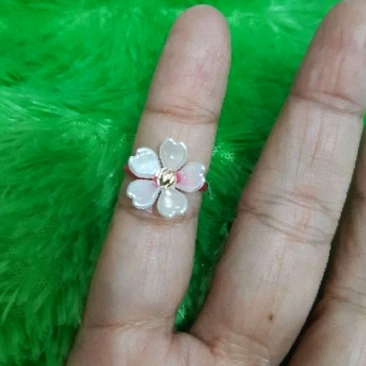 Cincin tali Variasi Bunga Emas Motif 0,1gram Semar Nusantara