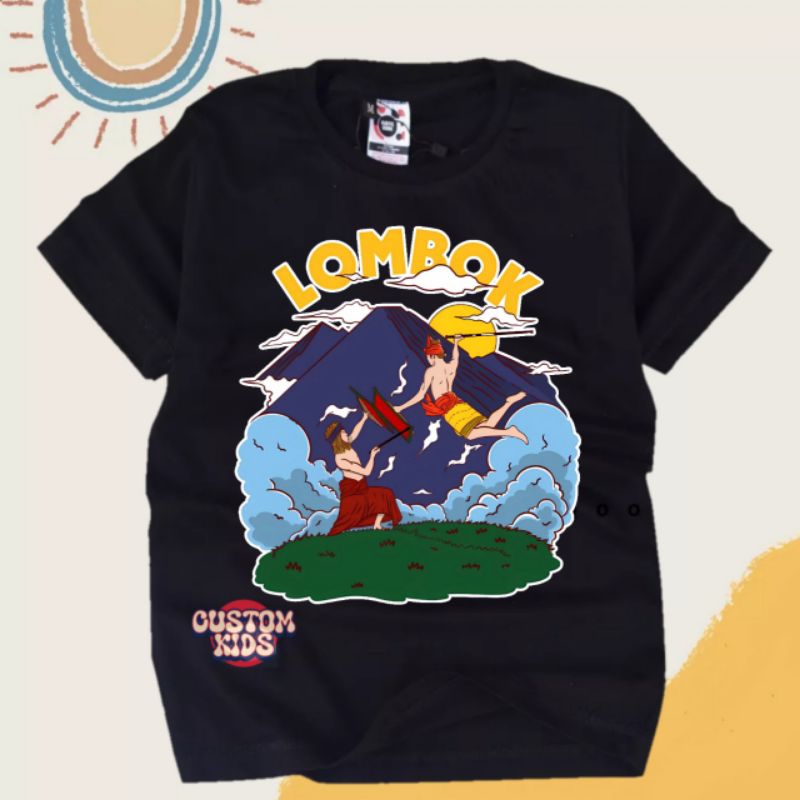 Kaos anak Tradisi Lombok kaos anak laki-laki perempuan