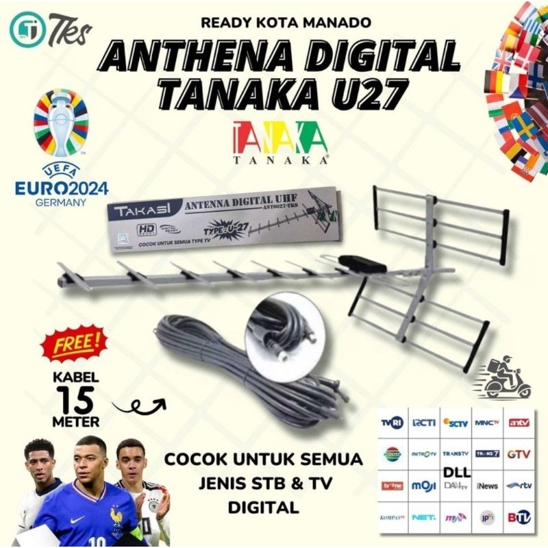 Tanaka Takasi U-27 Antena Digital Outdoor Bergaransi Resmi