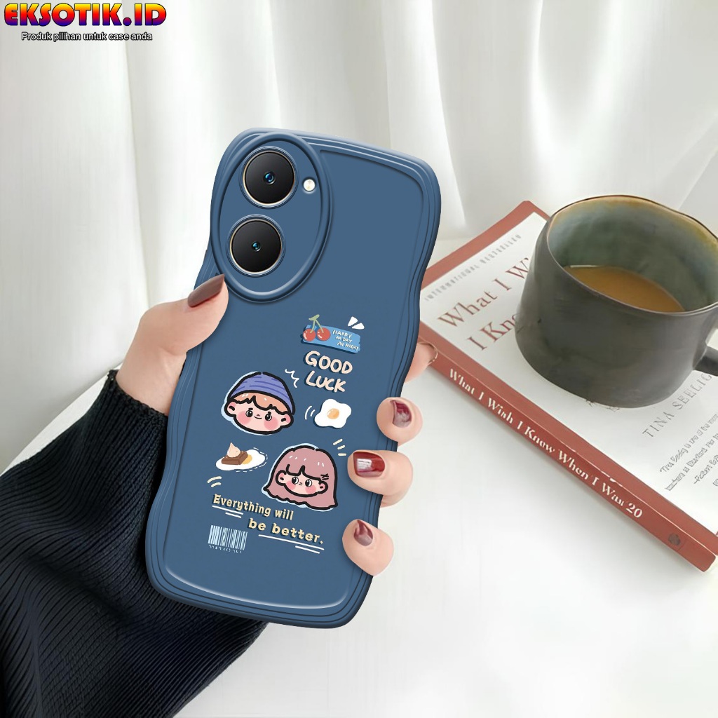Case Vivo Y03 Gelombang - Casing Vivo Y03 - Silikon Vivo Y03 - Softcase Vivo Y03 - Kessing Vivo Y03 