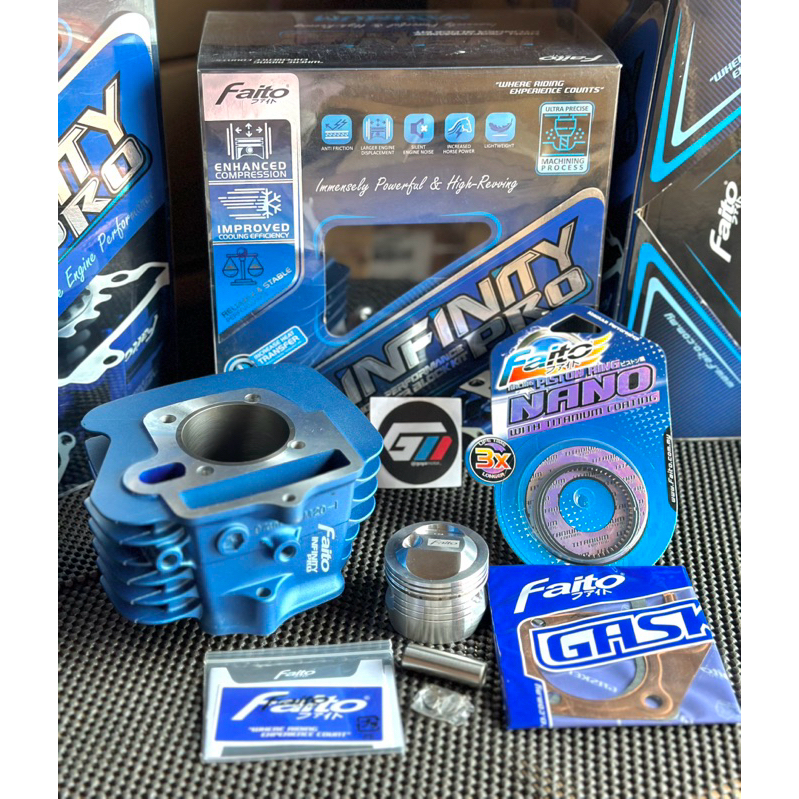 Blok Seher Set BORE UP Supra X Lama 53mm dab Supra x125 57MM Faito INFINITY PRO