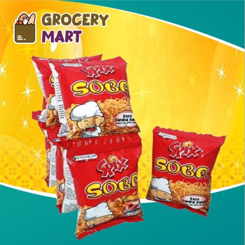 

(RENCENG) Soba Spix Mie Rasa Sambal Balado 16gr Isi 10pcs