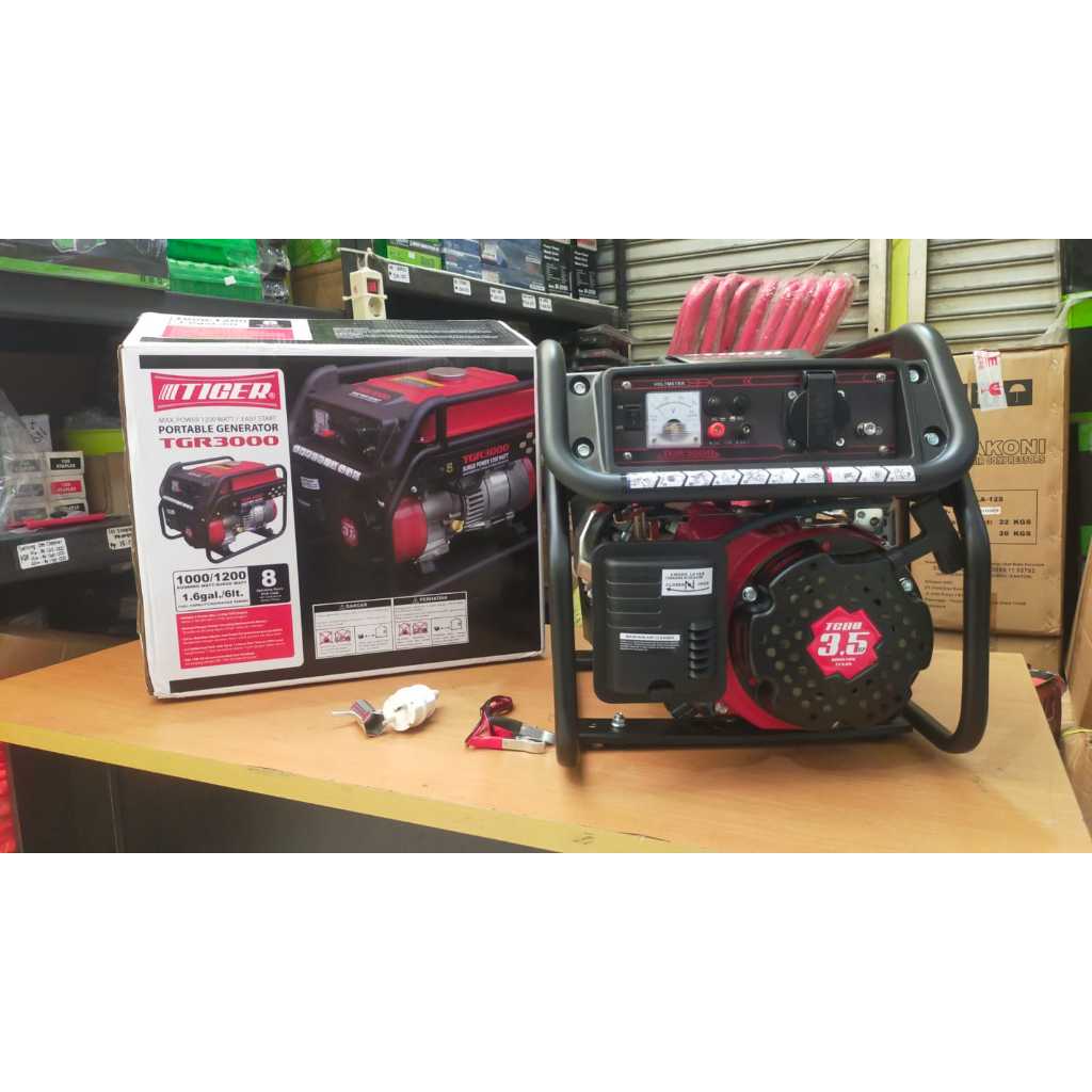 TIGER TGR3000 Genset Bensin 1,200 Watt / Gasoline Generator Set (4 Stroke)