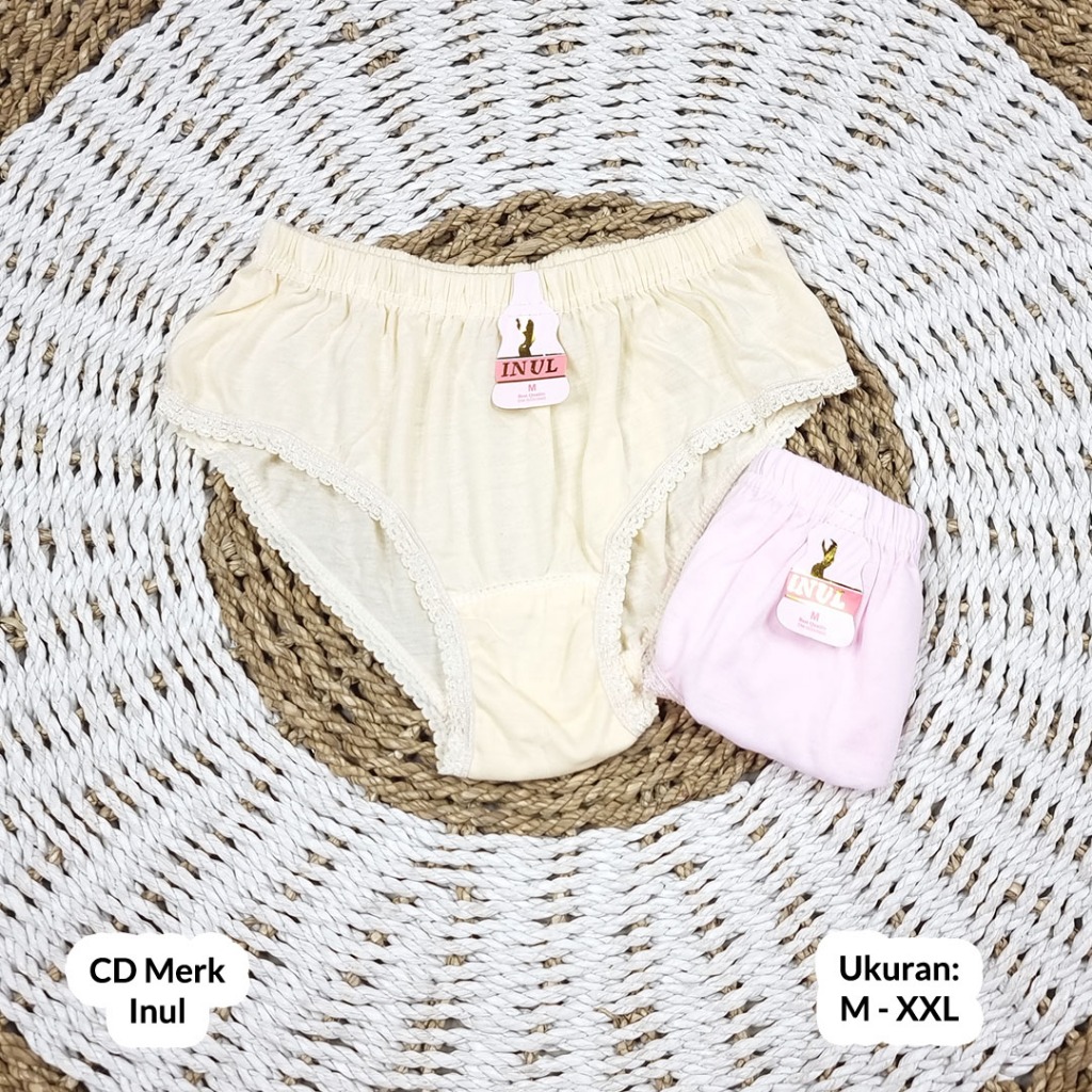 3 & 6 Pcs Celana Dalam Wanita Merk Inul CD Wanita Inul Celana Dalam Inul CD Inul Size M L XL XXL