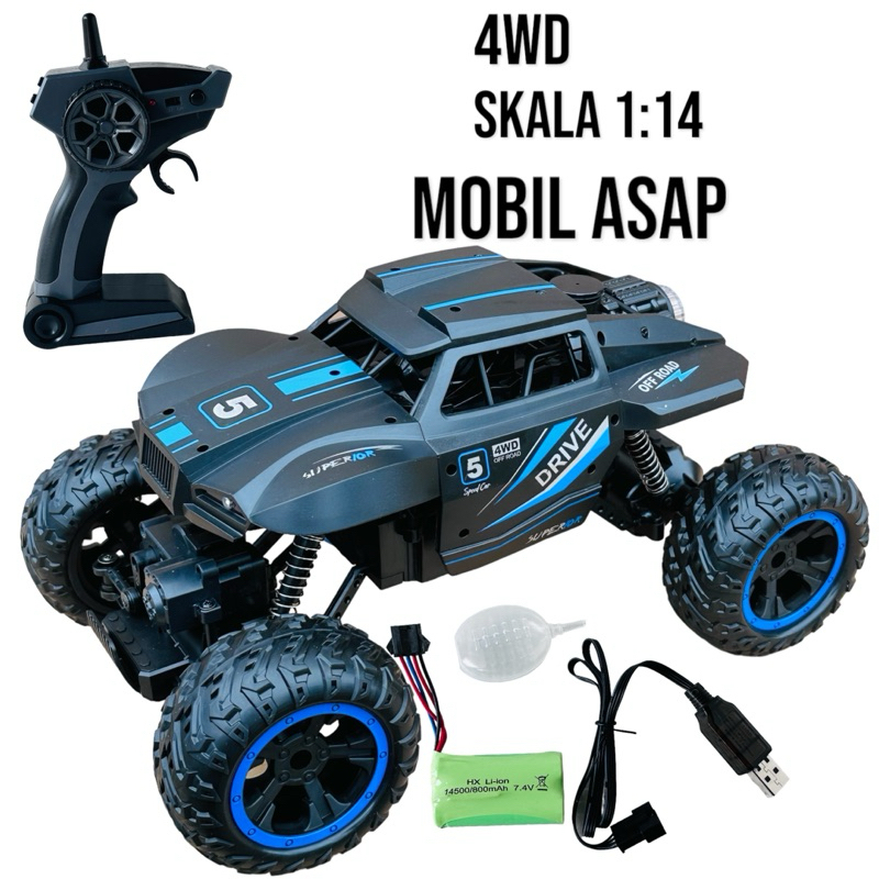 134 MOBIL REMOTE CLIMBING CAR 4X4 CROSS COUNTRY MOBIL RC ASAP 4WD CLIMBING DRIVE SCALE 1:14