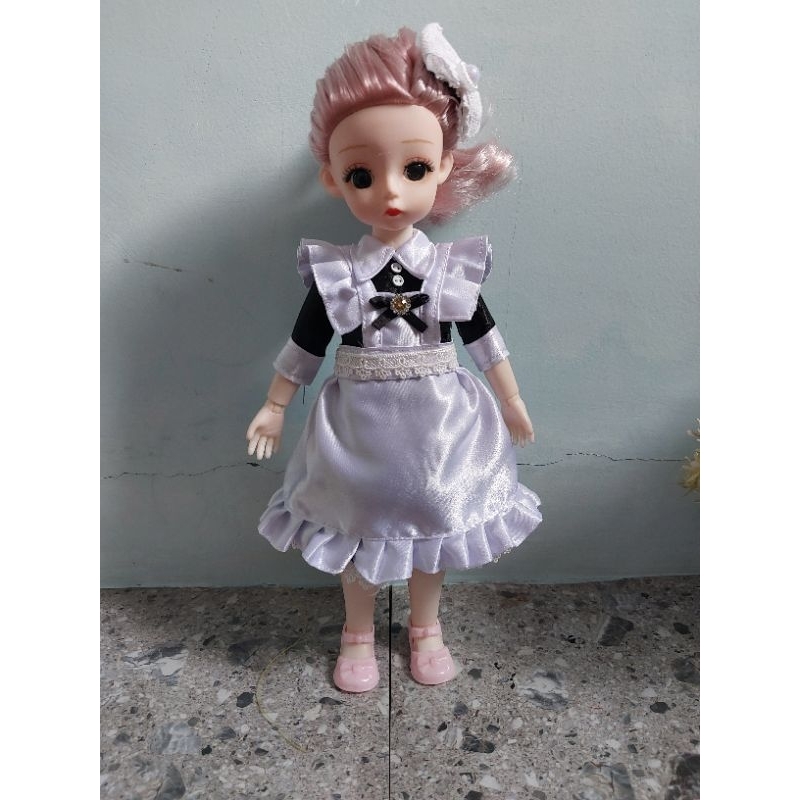 baju pelayan /maid boneka BJD