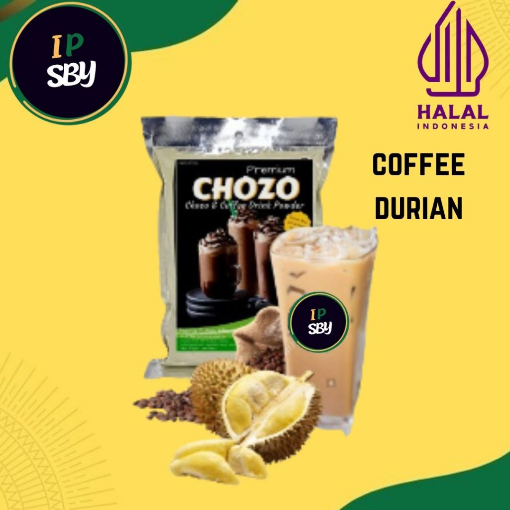 

IPSBY | Bubuk Minuman COFFEE DURIAN 1KG | Powder COFFEE DURIAN 1KG | Bubuk COFFEE DURIAN | INDOPOWDER CHOZO | 1