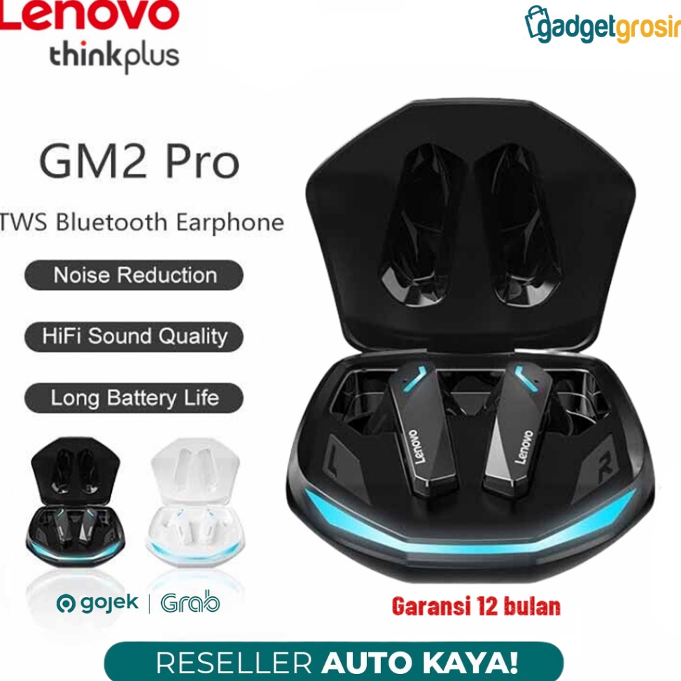 TWS Thinkplus Lenovo GM2 Pro Original Bluetooth Wireless ENC With Clear Mic Suport Call Earphone Hea