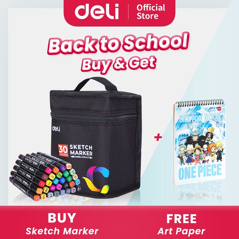 

KODE R2Z8 Deli Sketch Marker 2 Tip E786