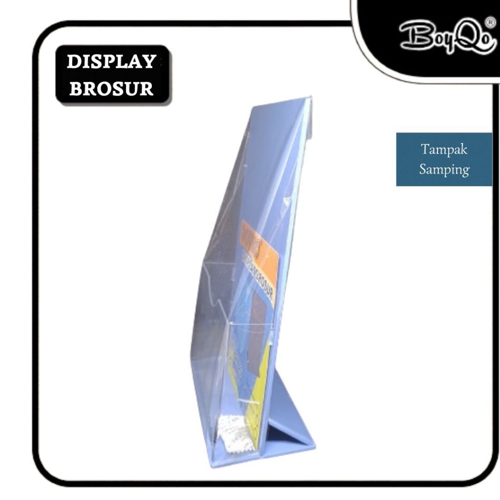 

BoyQo Display Brosur Decofil A5 - Tempat Brosur Akrilik dan MDF kombinasi unik dan elegan