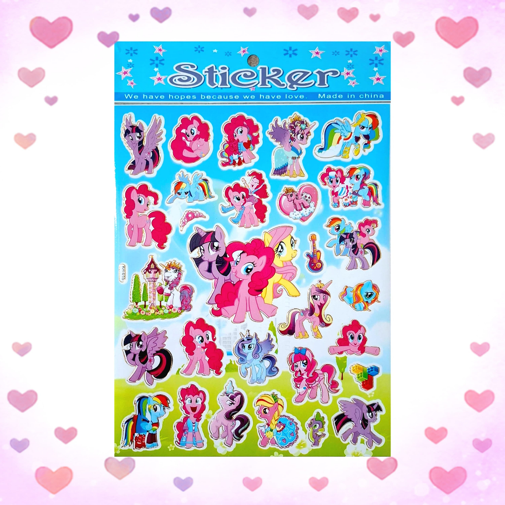 

[KH] Gambar Tempel Laser Sticker Stiker Laser Anak Karakter Kartun Little Pony